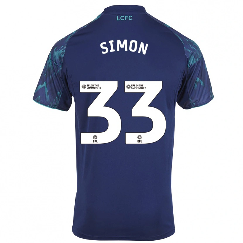 Danxen Barn Erin Simon #33 Marin Grön Vit Bortatröja Matchtröjor 2025/26 Tröjor T-Tröja