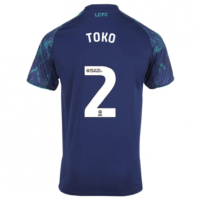 Danxen Barn Michael Toko #2 Marin Grön Vit Bortatröja Matchtröjor 2025/26 Tröjor T-Tröja