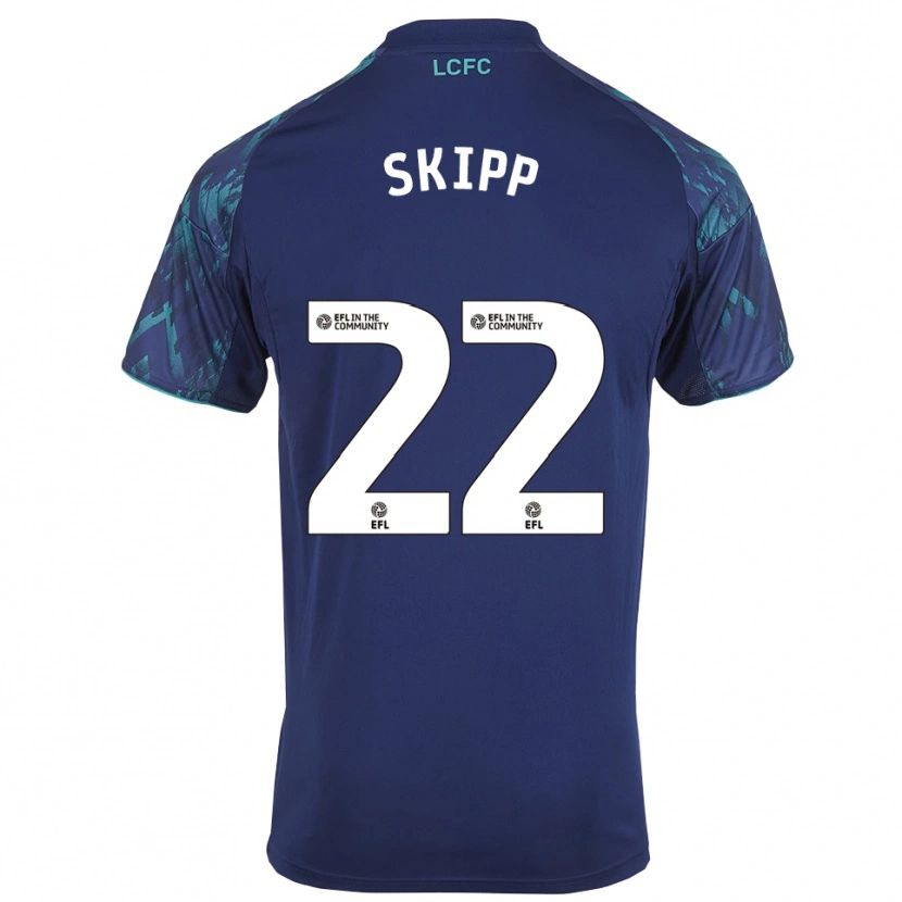 Danxen Barn Oliver Skipp #22 Marin Grön Vit Bortatröja Matchtröjor 2025/26 Tröjor T-Tröja