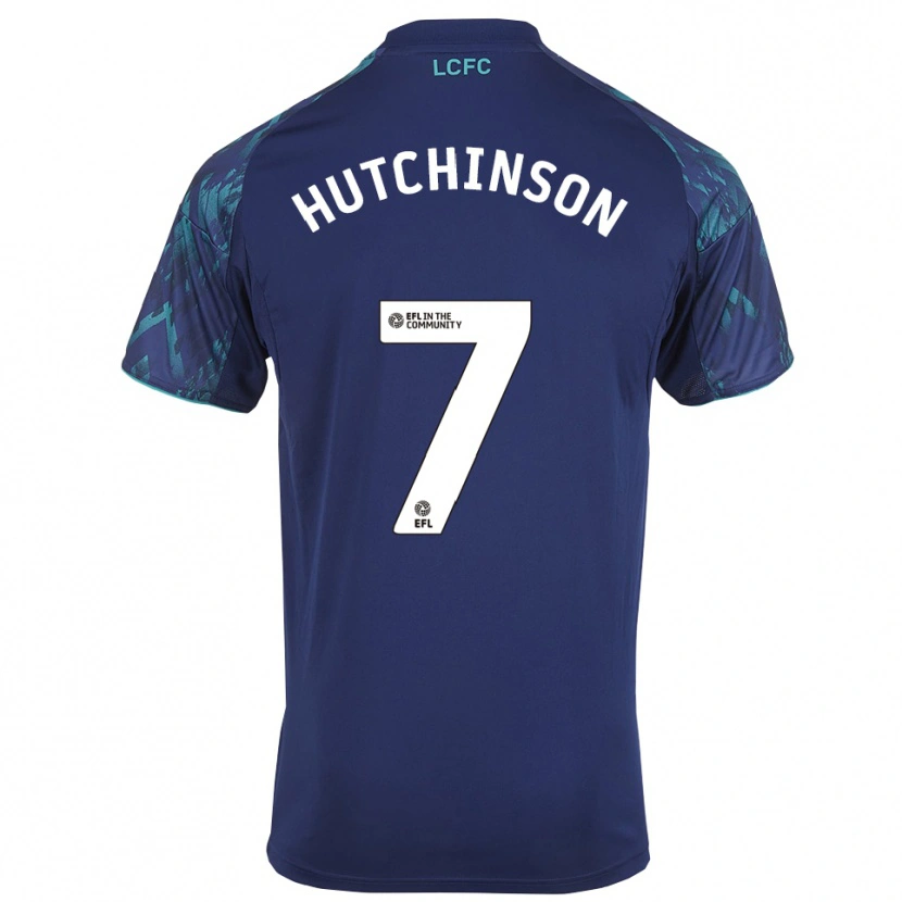 Danxen Barn Lorenz Hutchinson #7 Marin Grön Vit Bortatröja Matchtröjor 2025/26 Tröjor T-Tröja