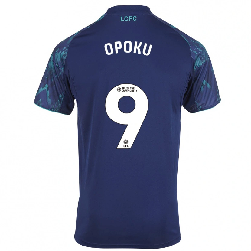 Danxen Barn Nathaniel Opoku #9 Marin Grön Vit Bortatröja Matchtröjor 2025/26 Tröjor T-Tröja