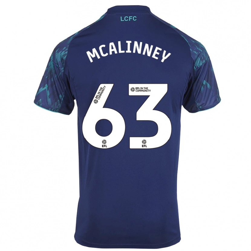 Danxen Barn Liam Mcalinney #63 Marin Grön Vit Bortatröja Matchtröjor 2025/26 Tröjor T-Tröja