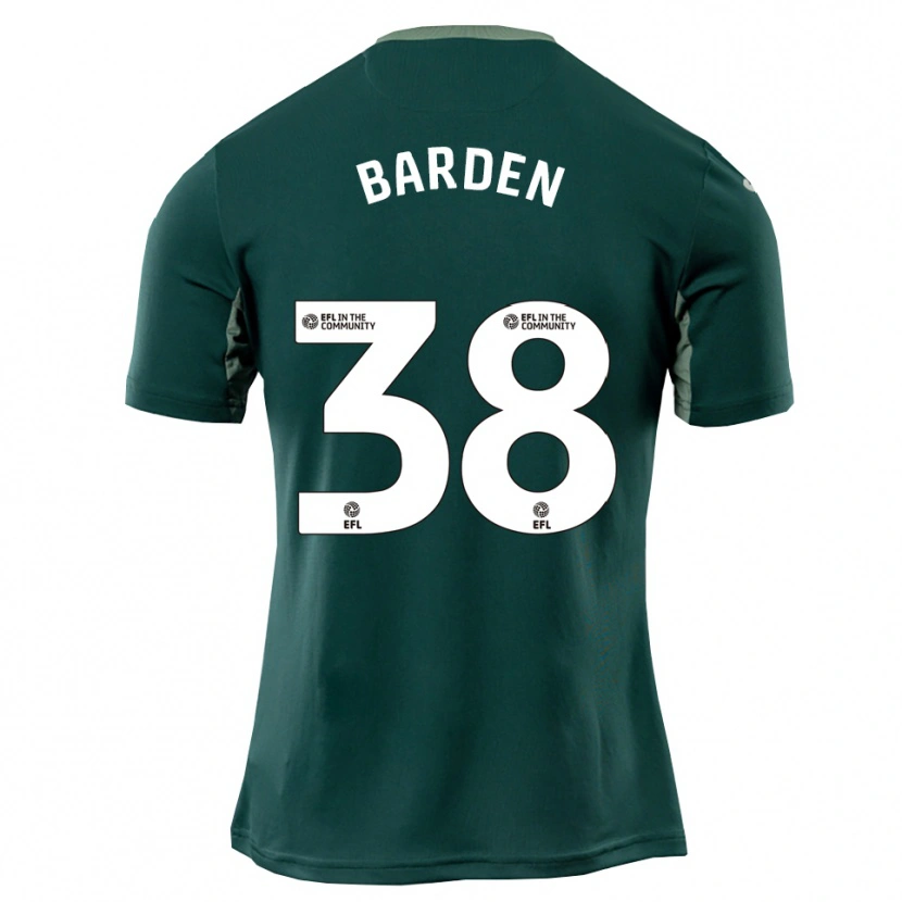 Danxen Barn Daniel Barden #38 Grön Vit Lila Bortatröja Matchtröjor 2025/26 Tröjor T-Tröja