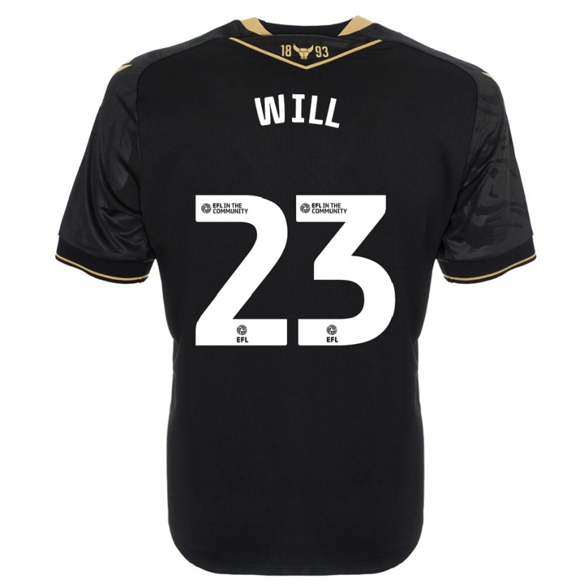 Danxen Barn Merrick Will #23 Svart Guld Bortatröja Matchtröjor 2025/26 Tröjor T-Tröja