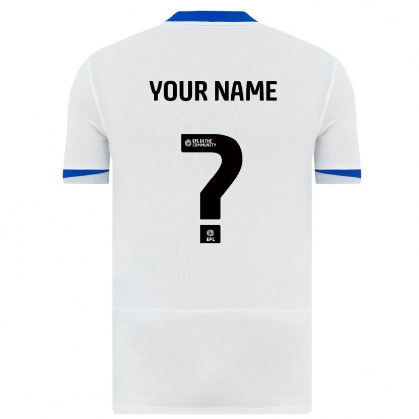 Danxen Barn Ditt Namn #0 Vit Svart Bortatröja Matchtröjor 2025/26 Tröjor T-Tröja