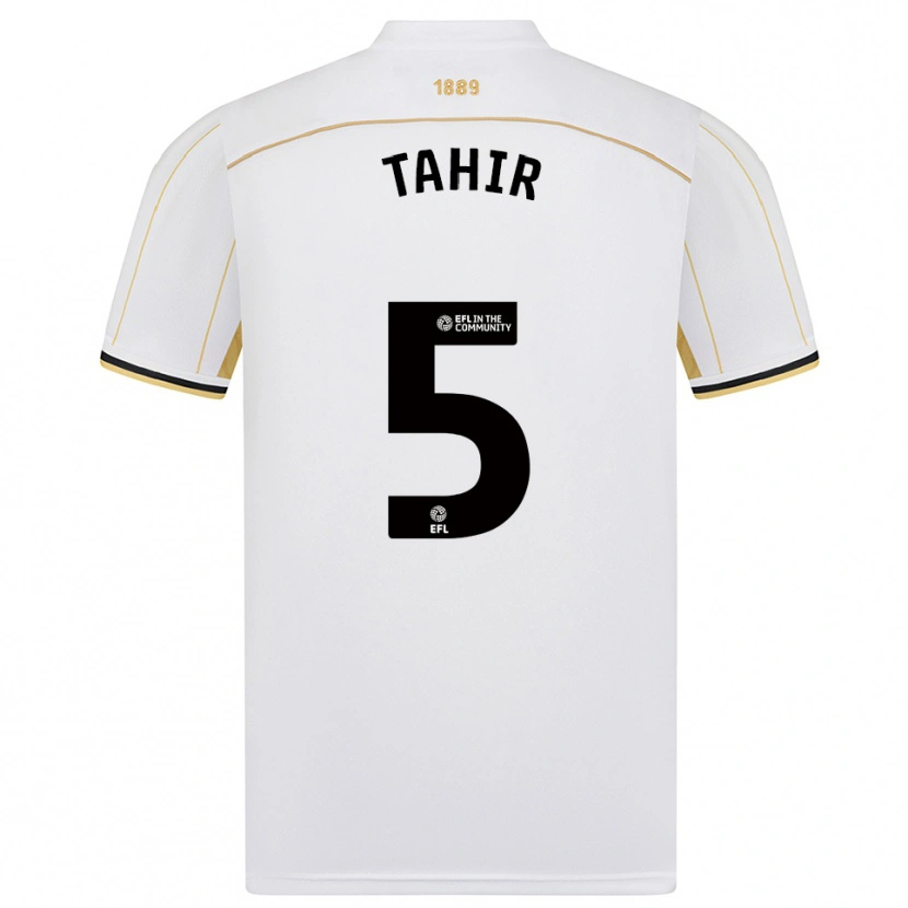 Danxen Barn Zain Tahir #5 Vit Guld Bortatröja Matchtröjor 2025/26 Tröjor T-Tröja