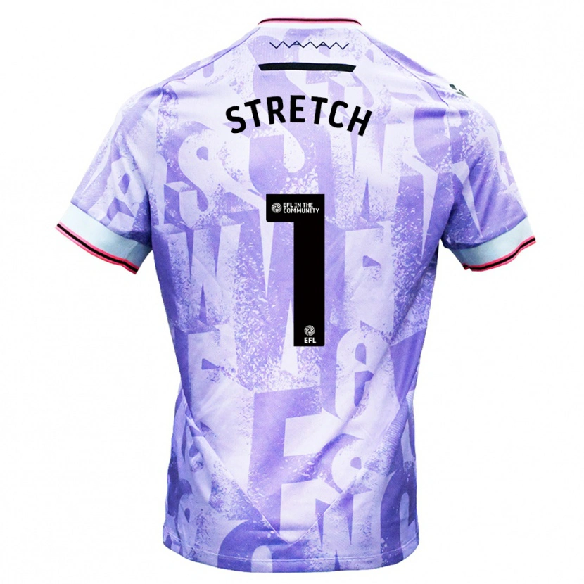 Danxen Barn Logan Stretch #1 Lila Vit Bortatröja Matchtröjor 2025/26 Tröjor T-Tröja