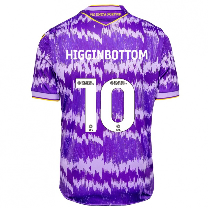 Danxen Barn Alice Higginbottom #10 Lila Gul Bortatröja Matchtröjor 2025/26 Tröjor T-Tröja