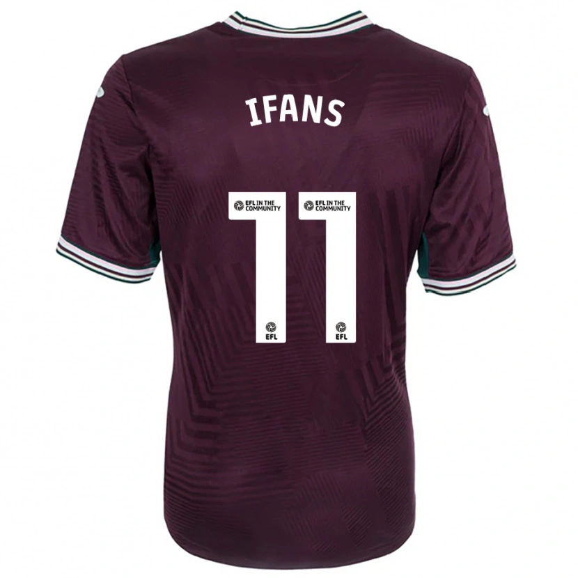 Danxen Barn Caio Ifans #11 Rost Röd Vit Bortatröja Matchtröjor 2025/26 Tröjor T-Tröja