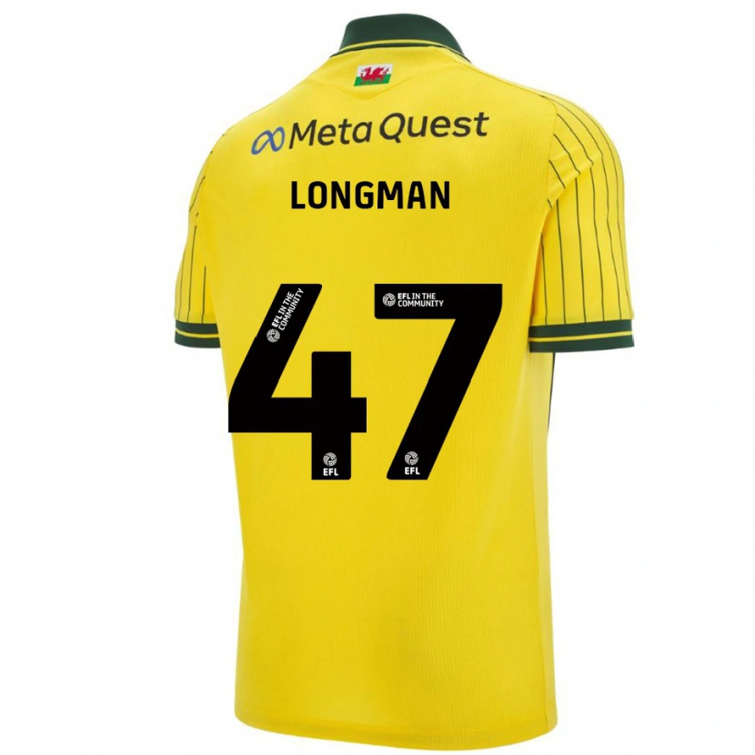 Danxen Barn Ryan Longman #47 Gul Grön Bortatröja Matchtröjor 2025/26 Tröjor T-Tröja