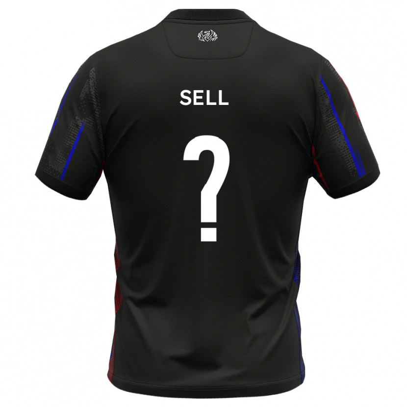 Danxen Barn Charlie Sell #0 Svart Rött Bortatröja Matchtröjor 2025/26 Tröjor T-Tröja