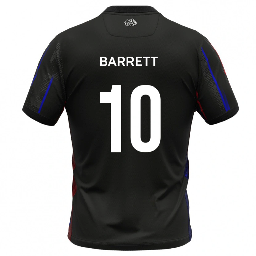 Danxen Barn Josh Barrett #10 Svart Rött Bortatröja Matchtröjor 2025/26 Tröjor T-Tröja