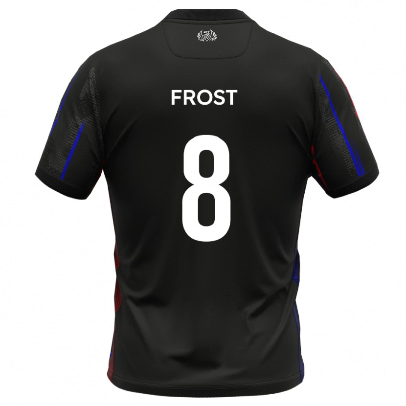 Danxen Barn Tyler Frost #8 Svart Rött Bortatröja Matchtröjor 2025/26 Tröjor T-Tröja