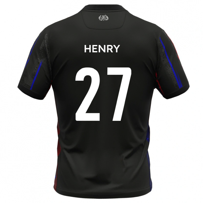 Danxen Barn James Henry #27 Svart Rött Bortatröja Matchtröjor 2025/26 Tröjor T-Tröja