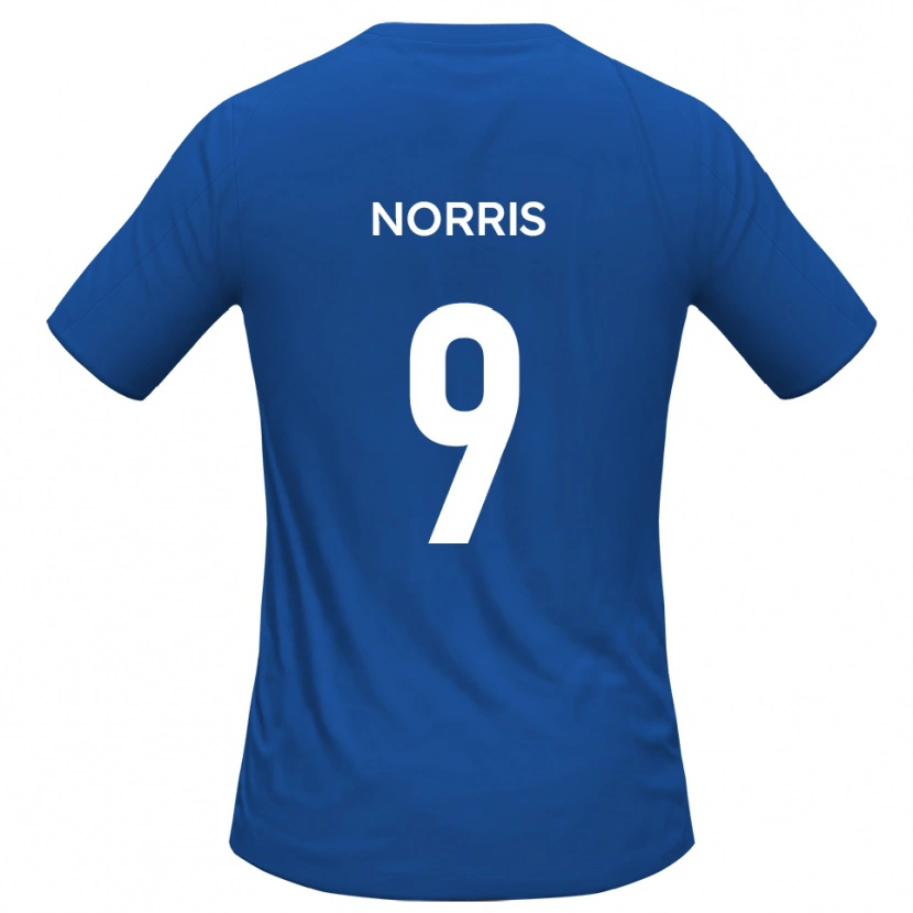 Danxen Barn Luke Norris #9 Himmelsblå Bortatröja Matchtröjor 2025/26 Tröjor T-Tröja