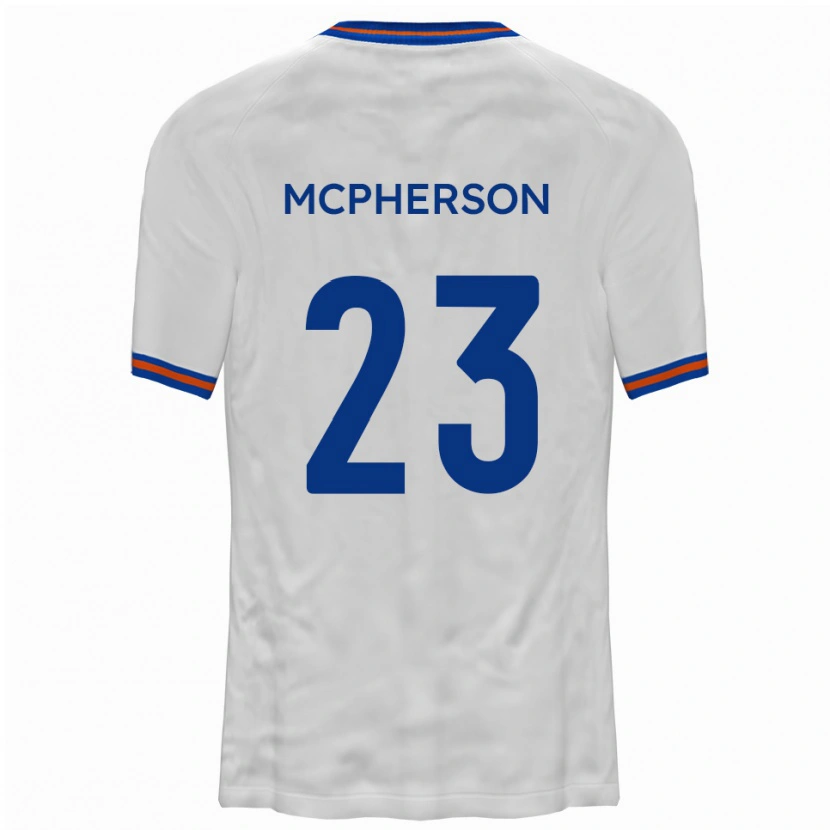 Danxen Barn Cameron Mcpherson #23 Vit Blå Bortatröja Matchtröjor 2025/26 Tröjor T-Tröja