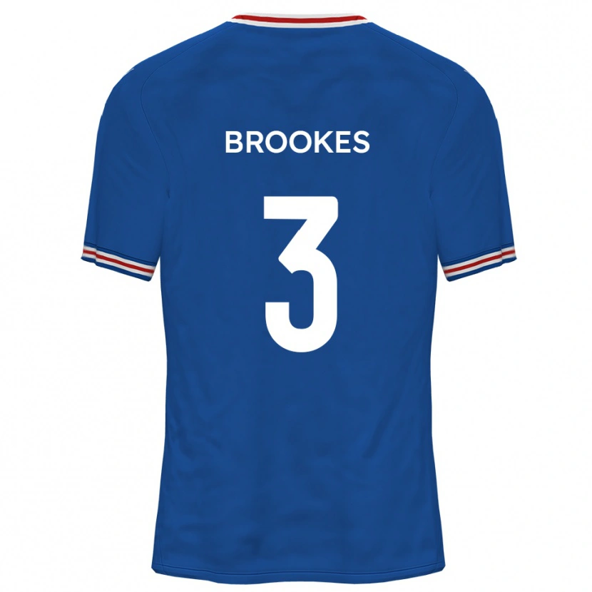 Danxen Barn Ben Brookes #3 Dodger Blå Bortatröja Matchtröjor 2025/26 Tröjor T-Tröja