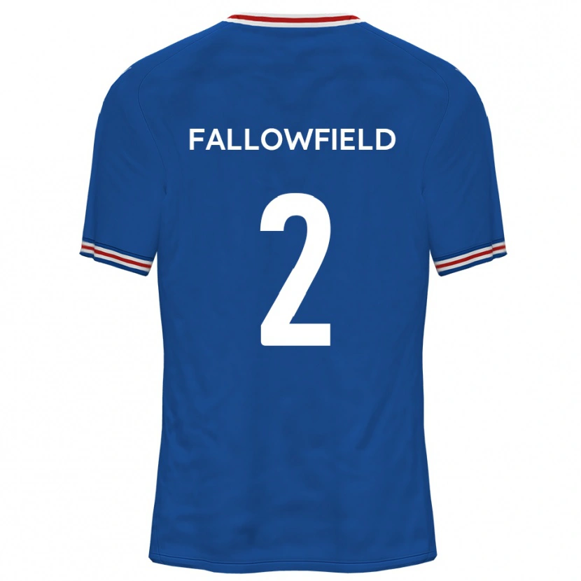 Danxen Barn Ryan Fallowfield #2 Dodger Blå Bortatröja Matchtröjor 2025/26 Tröjor T-Tröja