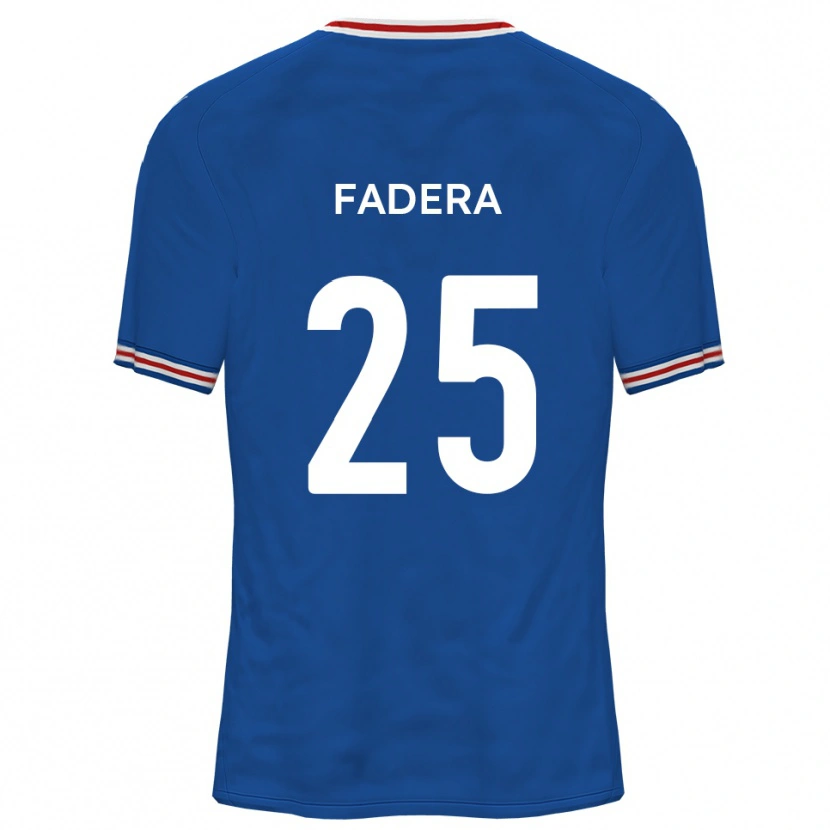 Danxen Barn Mo Fadera #25 Dodger Blå Bortatröja Matchtröjor 2025/26 Tröjor T-Tröja