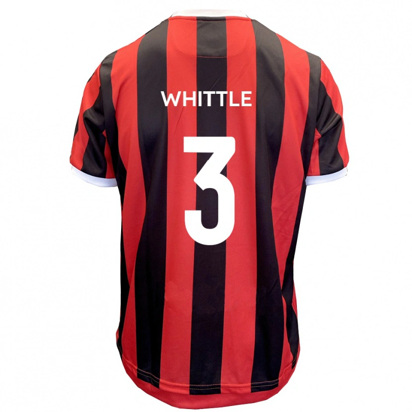 Danxen Barn Alex Whittle #3 Röd Svart Bortatröja Matchtröjor 2025/26 Tröjor T-Tröja