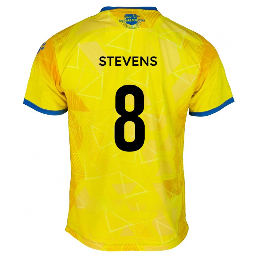 Danxen Barn James Stevens #8 Gult Blått Bortatröja Matchtröjor 2025/26 Tröjor T-Tröja