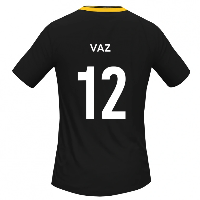 Danxen Barn Eduino Vaz #12 Svart Gult Bortatröja Matchtröjor 2025/26 Tröjor T-Tröja