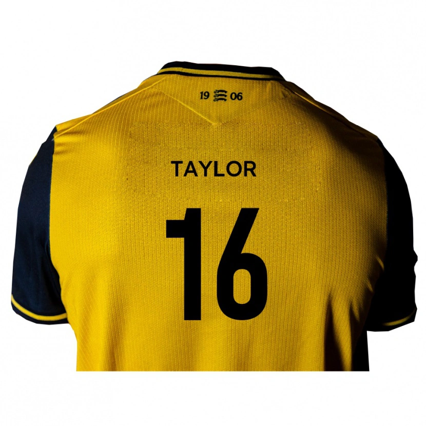 Danxen Barn Harry Taylor #16 Gul Svart Bortatröja Matchtröjor 2025/26 Tröjor T-Tröja