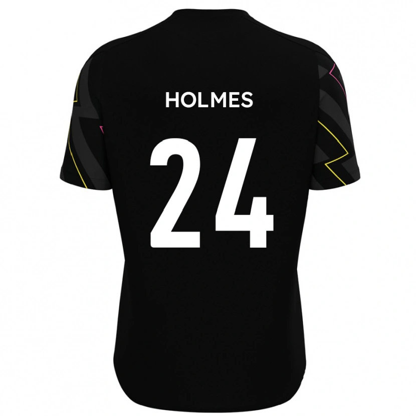 Danxen Barn Fin Holmes #24 Svart Grå Bortatröja Matchtröjor 2025/26 Tröjor T-Tröja