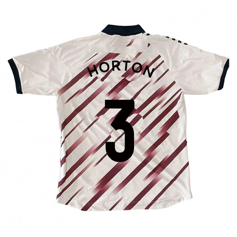 Danxen Barn Branden Horton #3 Vit Röd Bortatröja Matchtröjor 2025/26 Tröjor T-Tröja