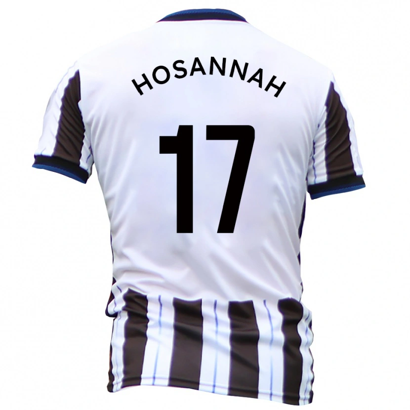 Danxen Barn Bryce Hosannah #17 Vit Svart Bortatröja Matchtröjor 2025/26 Tröjor T-Tröja