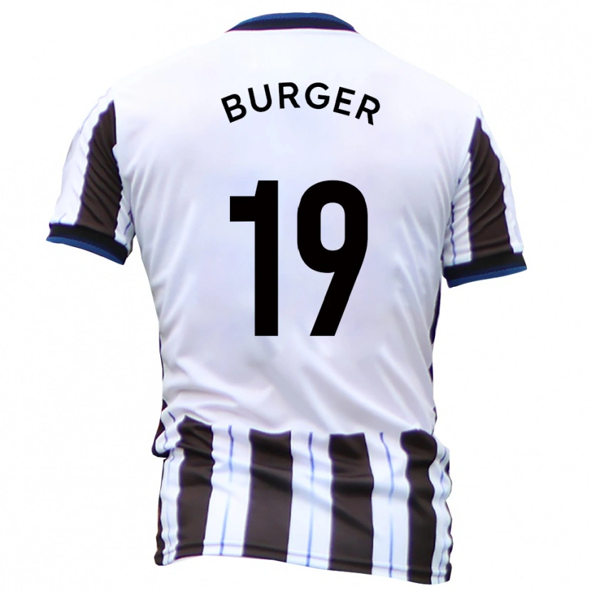 Danxen Barn Jake Burger #19 Vit Svart Bortatröja Matchtröjor 2025/26 Tröjor T-Tröja