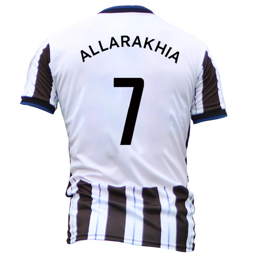 Danxen Barn Tarryn Allarakhia #7 Vit Svart Bortatröja Matchtröjor 2025/26 Tröjor T-Tröja