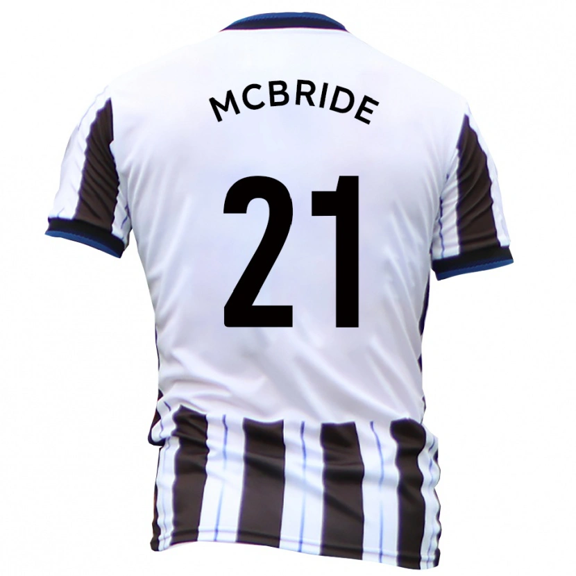 Danxen Barn Connor Mcbride #21 Vit Svart Bortatröja Matchtröjor 2025/26 Tröjor T-Tröja