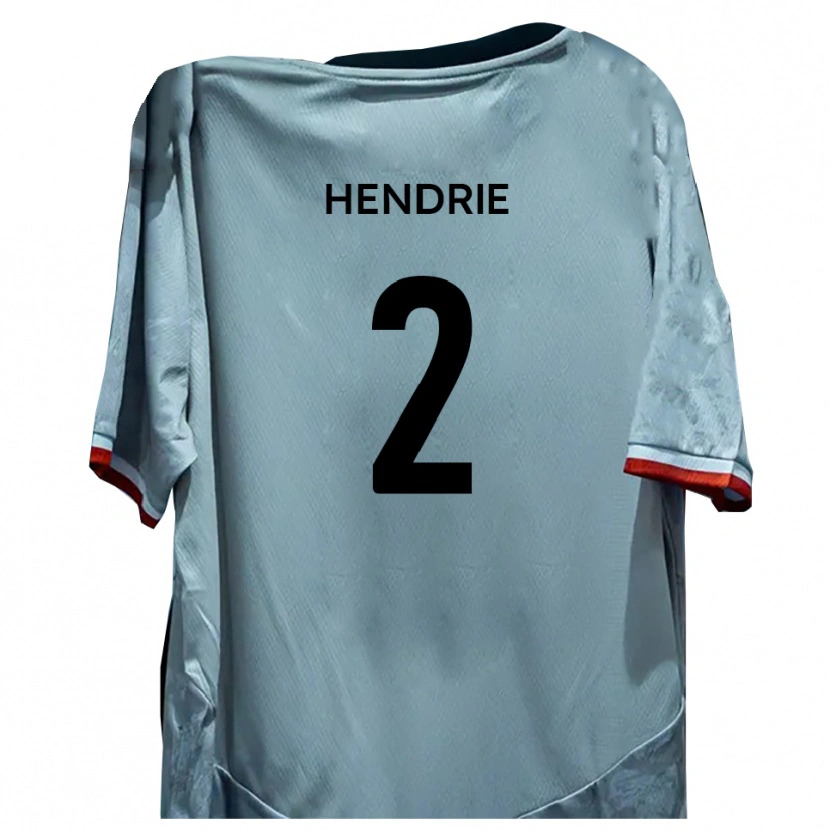 Danxen Barn Luke Hendrie #2 Vit Svart Bortatröja Matchtröjor 2025/26 Tröjor T-Tröja