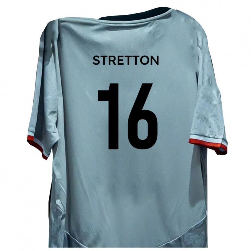 Danxen Barn Jack Stretton #16 Vit Svart Bortatröja Matchtröjor 2025/26 Tröjor T-Tröja