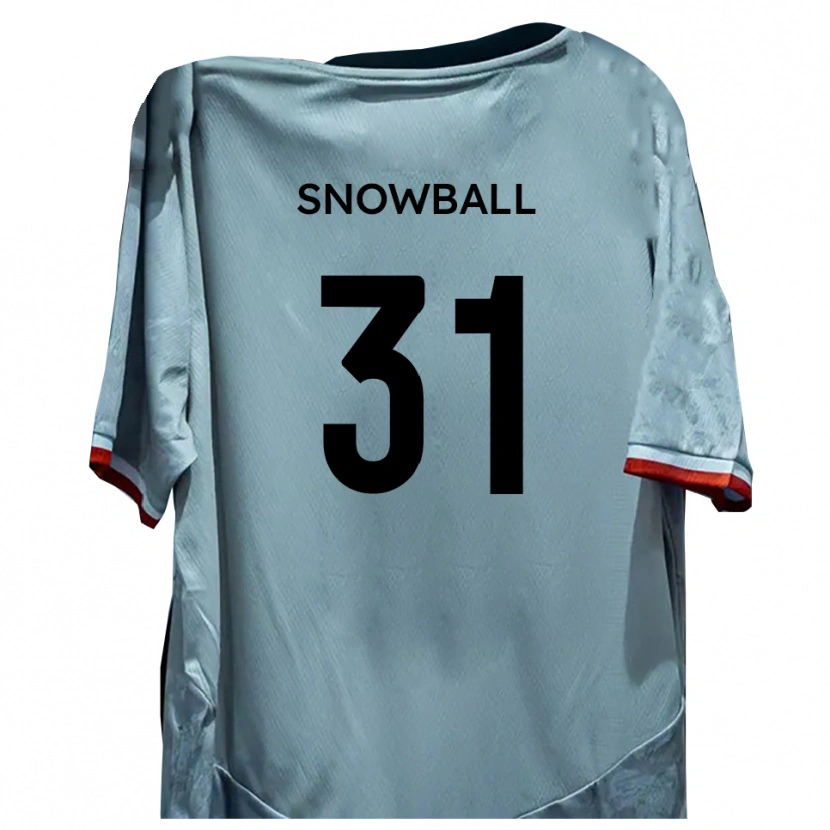 Danxen Barn Nathan Snowball #31 Vit Svart Bortatröja Matchtröjor 2025/26 Tröjor T-Tröja