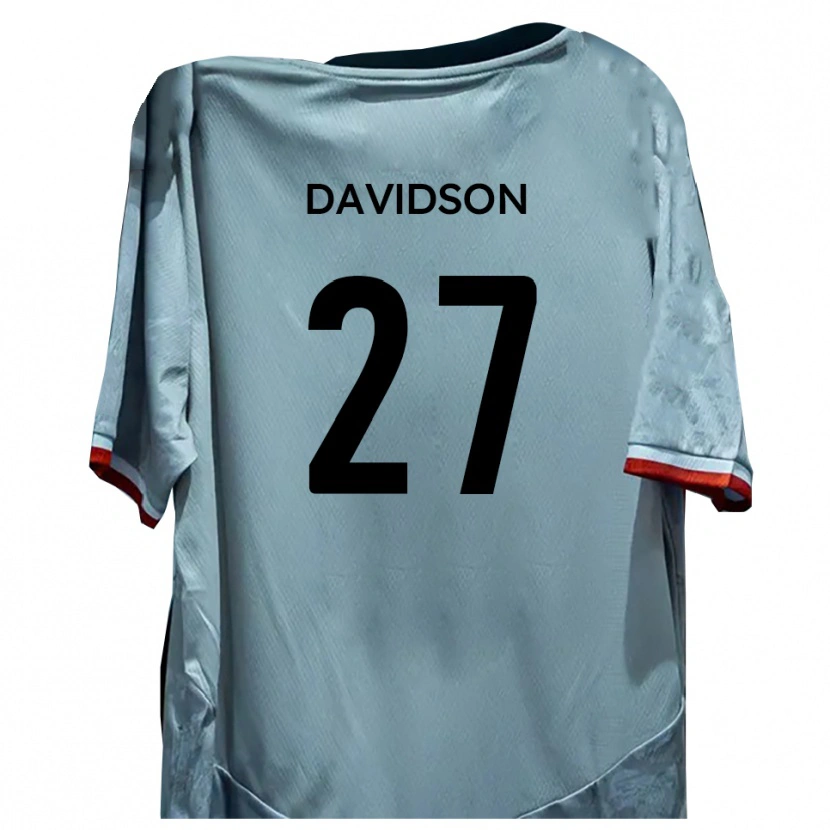 Danxen Barn Mani Davidson #27 Vit Svart Bortatröja Matchtröjor 2025/26 Tröjor T-Tröja