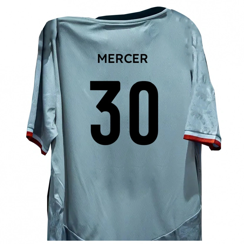 Danxen Barn Nathan Mercer #30 Vit Svart Bortatröja Matchtröjor 2025/26 Tröjor T-Tröja