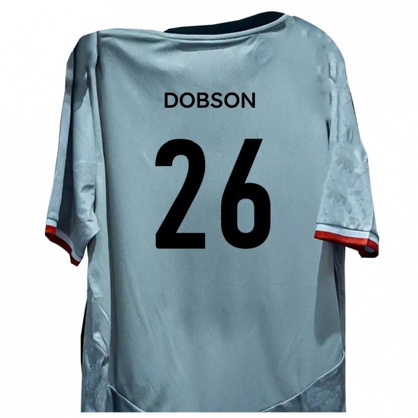 Danxen Barn Lennon Dobson #26 Vit Svart Bortatröja Matchtröjor 2025/26 Tröjor T-Tröja