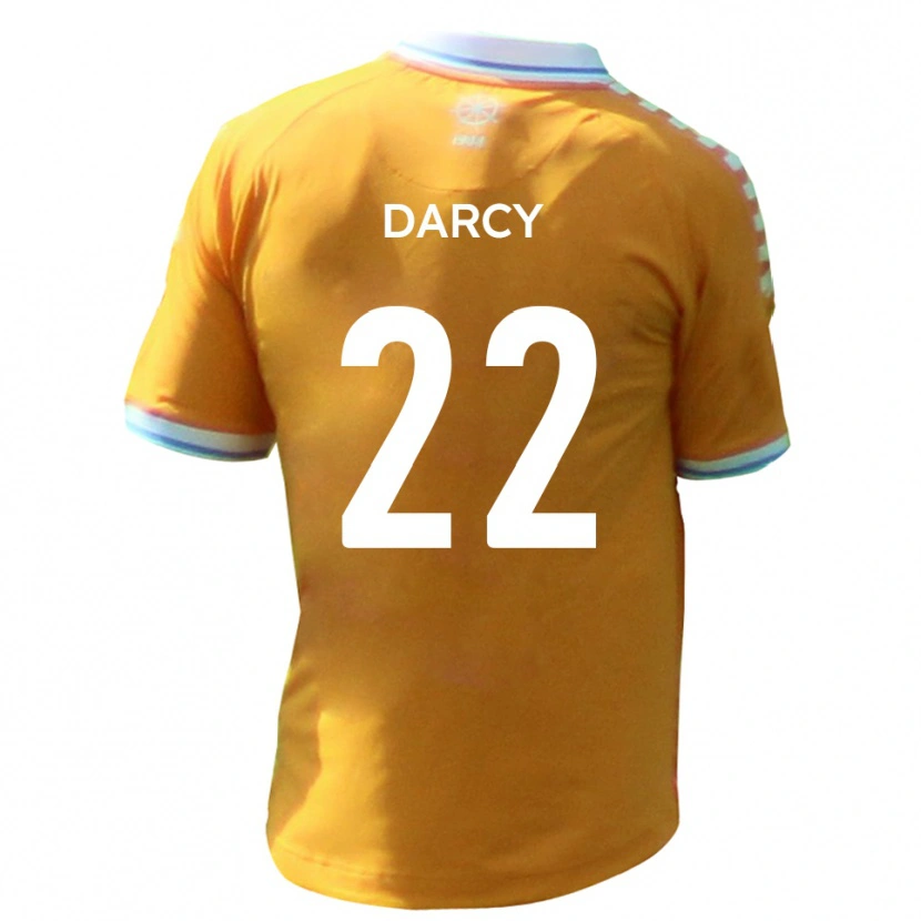 Danxen Barn Campbell Darcy #22 Gul Blå Bortatröja Matchtröjor 2025/26 Tröjor T-Tröja
