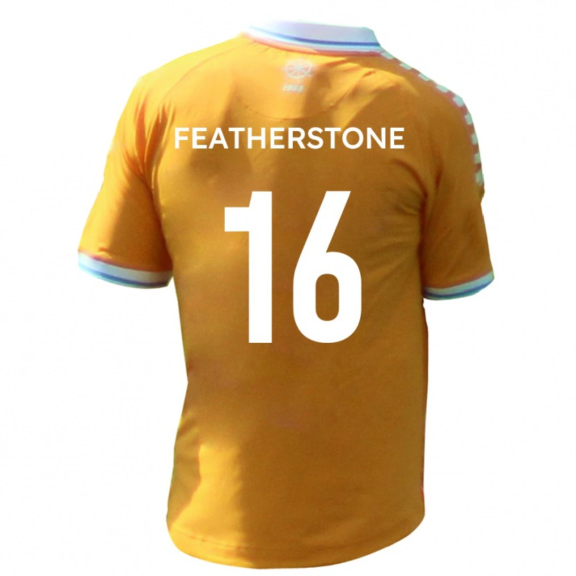 Danxen Barn Nicky Featherstone #16 Gul Blå Bortatröja Matchtröjor 2025/26 Tröjor T-Tröja