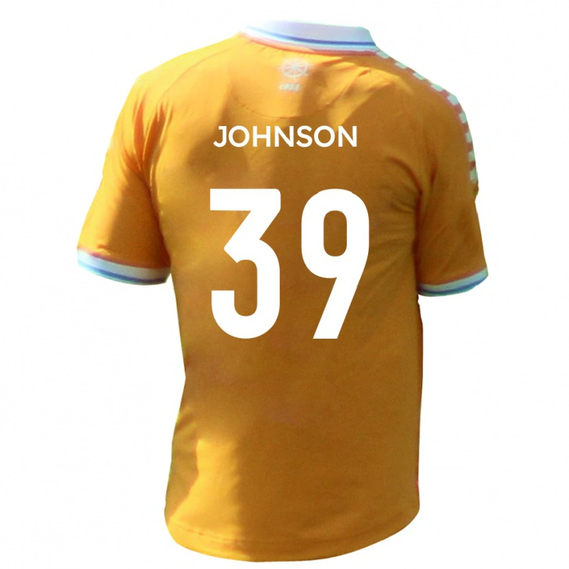 Danxen Barn Danny Johnson #39 Gul Blå Bortatröja Matchtröjor 2025/26 Tröjor T-Tröja
