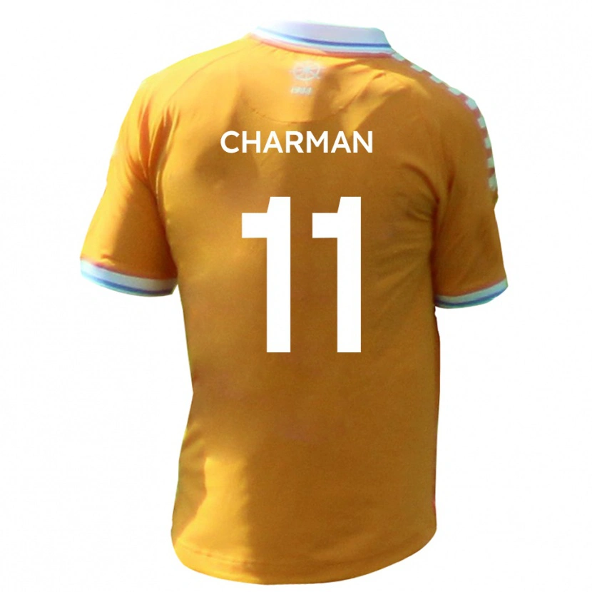 Danxen Barn Luke Charman #11 Gul Blå Bortatröja Matchtröjor 2025/26 Tröjor T-Tröja