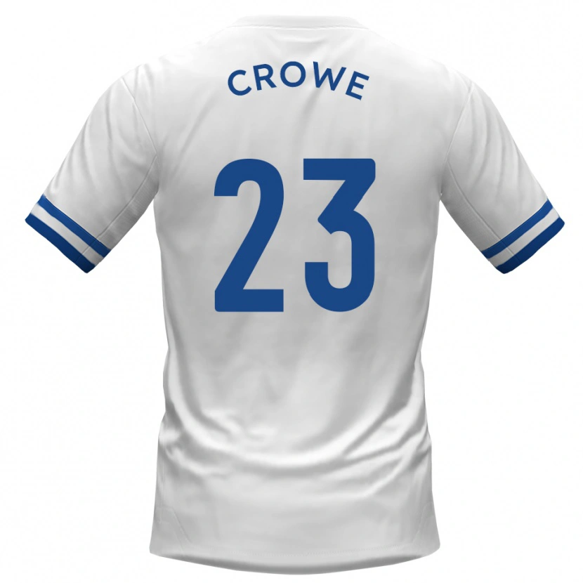 Danxen Barn Dylan Crowe #23 Vit Blå Bortatröja Matchtröjor 2025/26 Tröjor T-Tröja