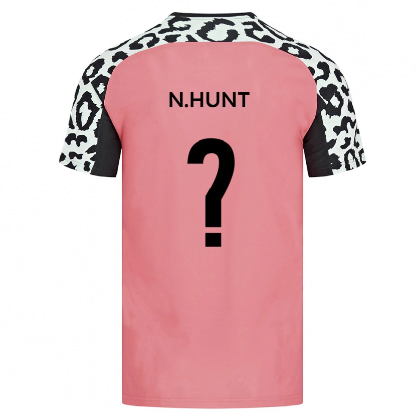 Danxen Barn Nelani Hunt #0 Rosa Svart Bortatröja Matchtröjor 2025/26 Tröjor T-Tröja