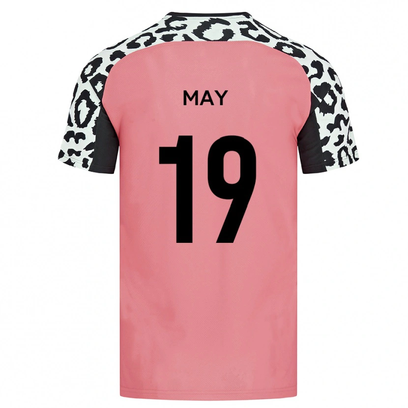 Danxen Barn Adam May #19 Rosa Svart Bortatröja Matchtröjor 2025/26 Tröjor T-Tröja