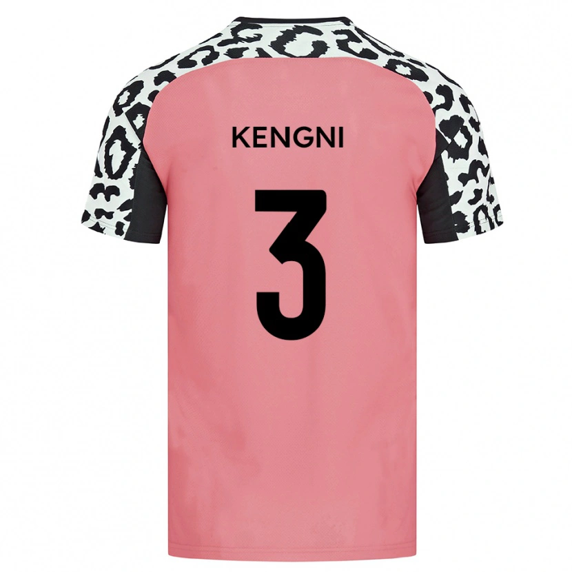 Danxen Barn Neil Kengni #3 Rosa Svart Bortatröja Matchtröjor 2025/26 Tröjor T-Tröja