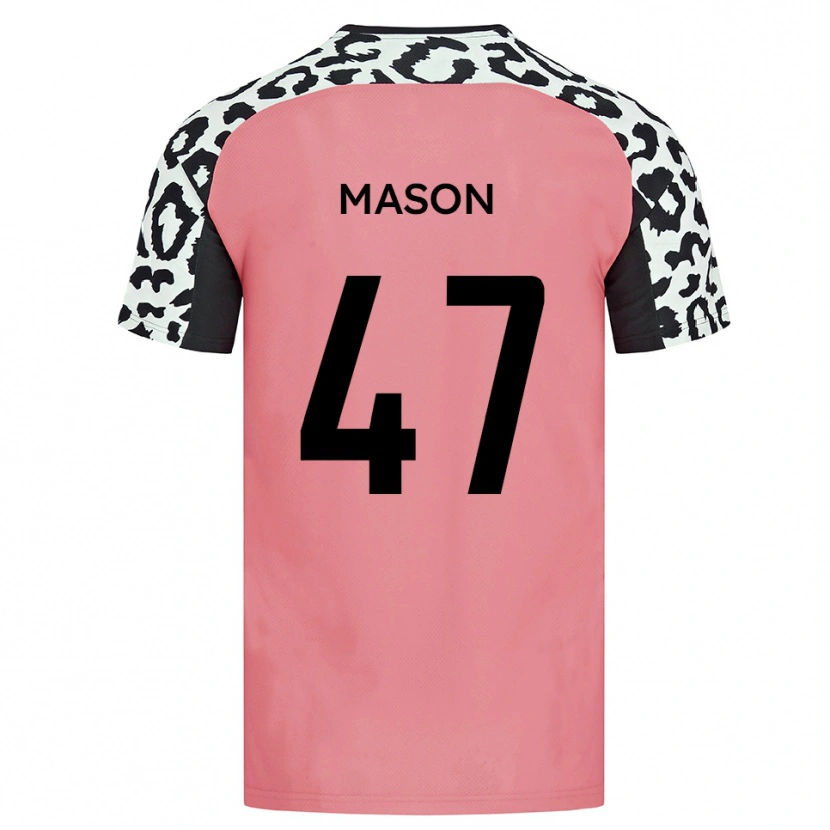 Danxen Barn Preston Mason #47 Rosa Svart Bortatröja Matchtröjor 2025/26 Tröjor T-Tröja