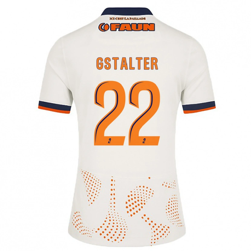 Danxen Barn Lola Gstalter #22 Vit Orange Bortatröja Matchtröjor 2025/26 Tröjor T-Tröja