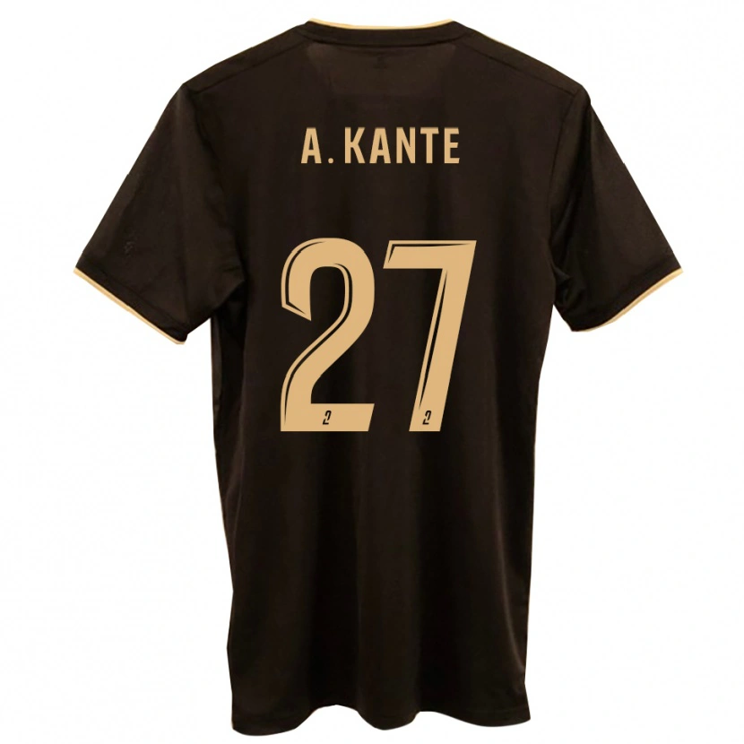 Danxen Barn Abou Kanté #27 Blå Röd Bortatröja Matchtröjor 2025/26 Tröjor T-Tröja